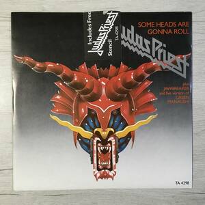 JUDAS PRIEST SOME HEADS ARE GONNA ROLL UK盤　ステンシル