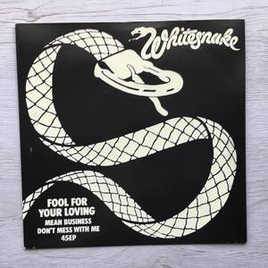 WHITESNAKE FOOL FOR YOUR LOVING UK盤　fluorescence