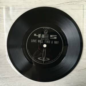 YES LOVE WILL FIND A WAY PROMO FLEXI DISC