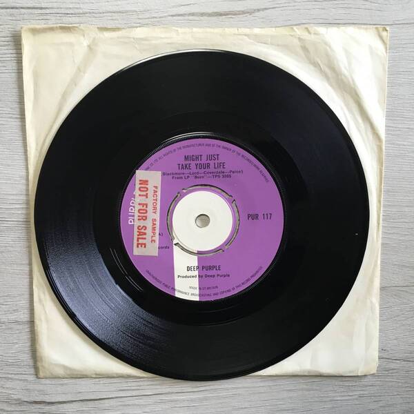 DEEP PURPLE MIGHT JUST TAKE YOUR LIFE UK盤 PROMO