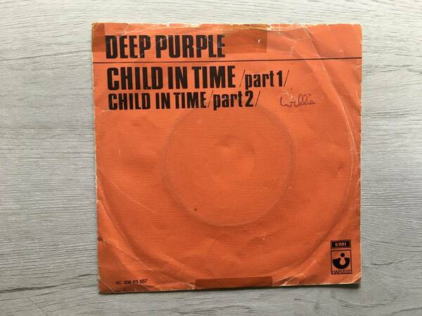 DEEP PURPLE CHILD IN TIME オランダ盤　オレンジ