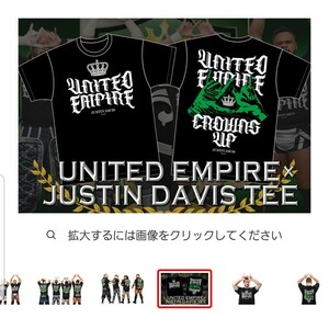  новый товар New Japan Professional Wrestling UNITED EMPIRE united empire сотрудничество футболка XXL Justin Davis Justin *tei винт 