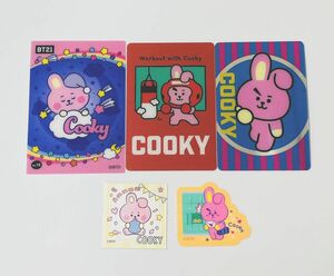 BT21 BTS カード シール ステッカー ドーナツ グミ COOKY