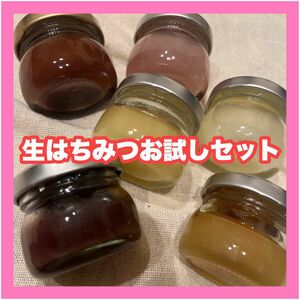 【お試し】お味見はちみつ3種類（＾Ｏ＾）非加熱 無農薬 無濾過 ノンシロップ