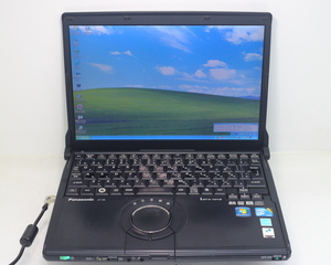 Panasonic Let’s note CF-S9KYFFDR(ブラック)/Core i5-520M/2GBメモリ/HDD120GB/DVD/12.1TFT/WindowsXP Professional SP3 ジャンク #0408