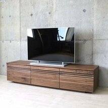 大川家具 テレビボード 200 無垢材 テレビ台 ウォールナット 節 ハイタイプ 北欧 おしゃれ 和 木製_画像2