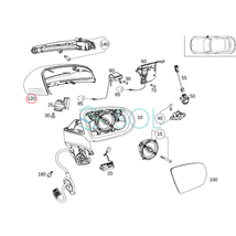 ベンツ W205 ドアミラーカバー 右ハンドル車 左右セット 純正品 C160 C180 C200 C220 C250 C300 C350 C400 C450 C63 0998115100 0998115200_画像5