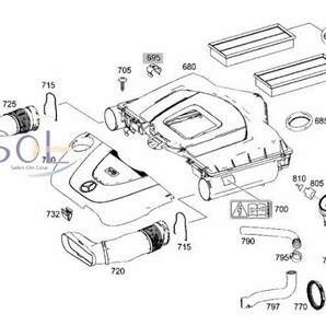 ベンツ W211 W212 W207 W221 R171 エアマスセンサー エアフロメーター E280 E350 E500 S350 S500 SLK280 SLK350 2730940948 2730940548の画像3