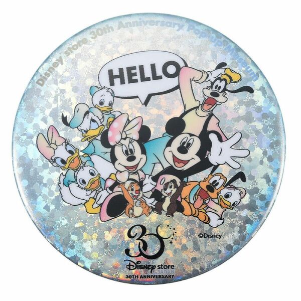 ﾐｯｷｰ&ﾌﾚﾝｽﾞ缶ﾊﾞｯｼﾞﾎﾛｸﾞﾗﾑ Disneystore30thAnniversary Pop-upMuseum 1つ