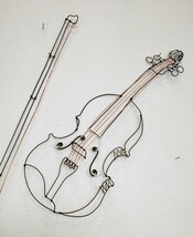 バイオリンのワイヤーアート♪ 癒しのインテリアに_画像7