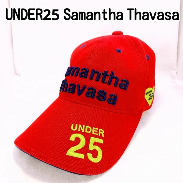 [USED]UNDER25 Samantha Thavasa キャップ レッド フリーサイズ