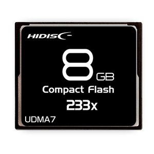 HIDISC CFカード 8GB 233x Read35MB/s MLCチップ搭載 HDCF8G233XJP3