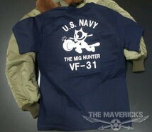 Tシャツ XS メンズ 半袖 ミリタリー アメカジ 米海軍 黒猫 CAT モデル MAVERICKS ブランド ネイビー_画像4