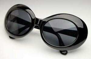  sunglasses men's lady's Cart ko bar n retro oval teka eyes new goods black black 