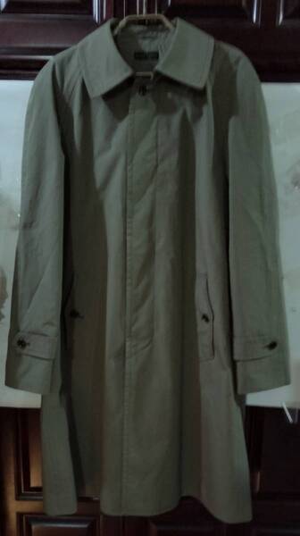 新品 azabu tailor 麻布テーラー ステンカラーコート 48 M~L位 胸囲110 女性XL位 カーキ 日本製