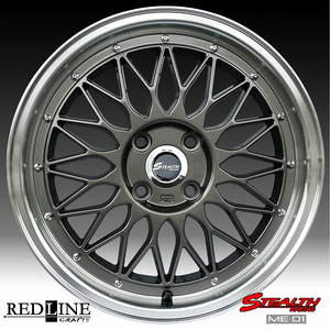 ■ ステルスレーシング ME01 ■ 16x5.5J　軽四用/人気のメッシュ!!　MAYRUN 165/40R16 タイヤ付4本セット