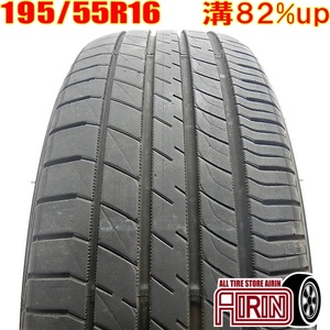 中古タイヤ 195/55R16 サマータイヤ DUNLOP LE MANS V 1本 単品 iQ アリオン プレミオ ウイングロード ノート ミニ 中古 16インチ