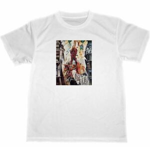 Art hand Auction ロベール ドローネー ドライ Tシャツ エッフェル塔 パリ フランス 名画 絵画 グッズ, Lサイズ, 丸首, イラスト, キャラクター