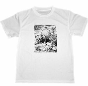 不思議の国のアリス　ドライ　Tシャツ　ジョン　テニエル　イラスト　犬　グッズ