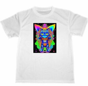 ドライ　Tシャツ　猫　曼陀羅　17　曼荼羅　ネコ　マンダラ　開運　ヒーリング　金運　アップ　グッズ CAT ART TSHIRTS　TATTOO　刺青