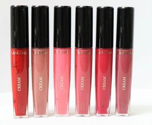 71*LANCOME Lancome 6 point set lap sleigh . gloss C rouge 132/202/319/323/371/422 tester *4748-26