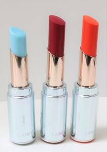 55*LANCOME Lancome 3 point set lap sleigh .mado moa zeru bar m lipstick 001/004/005 cap none equipped tester *4748-26