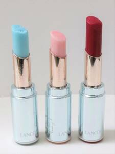 58*LANCOME Lancome 3 point set lap sleigh .mado moa zeru bar m lipstick 001/002/005 cap none tester *4748-26