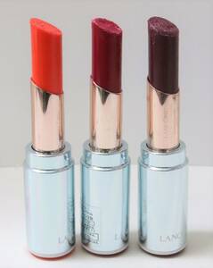 59*LANCOME Lancome 3 point set lap sleigh .mado moa zeru bar m lipstick 004/005/006 cap none tester *4748-26