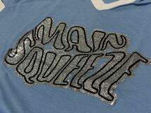 70's BANTAMS MAIN SQUEEZE アイロンラメプリント Vネック リンガー トリムTシャツ ビンテージ古着 vintage 80's 70年代 ユニセックス_画像6