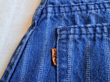 ■90’s～♪VINTAGE USA製 Levi’s リーバイス オレンジタブ 951 RELAXED FIT ストライプ柄 ライトオンス デニム ショートパンツ【W30】■_画像7