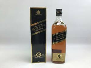 ☆古酒未開栓【JOHNNIE WALKER】 ジョニーウォーカー ブラックラベル 12年 　750ml　♯179605-13