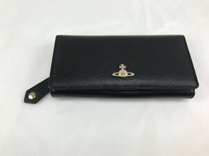 ☆ヴィヴィアンウエストウッド【 Vivienne Westwood】 長財布　ブラック　美品！　♯180315-53