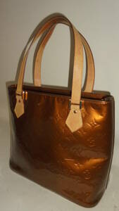  Louis Vuitton tote bag monogram verunihyu- stone M91122 bronze shoulder .. light brown group enamel LOUIS VUITTON