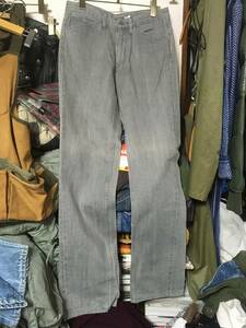 2304MHL.マーガレットハウエルMARGARET HOWELLカラーDENIMデニム ジーンズGREYグレー パンツ