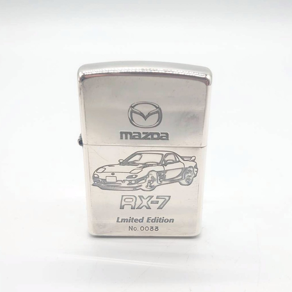 希少 ZIPPO マツダ RX-7 ブルーチタン 限定 シリアルNo.0000-