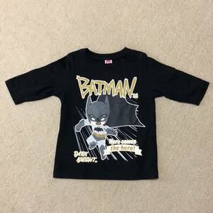 ★中古★美品★バットマン BAT MAN 長袖Tシャツ サイズ90 ブラック