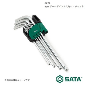 SATA サタ 9pcsボールポイント六角レンチセット 工具 ツール 整備 車 バイク 自転車 RS-09101A