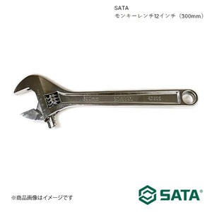 SATA サタ モンキーレンチ12インチ（300mm） 工具 ツール 整備 車 バイク 自転車 RS-47205