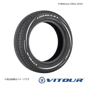 VITOUR FORMULA X RWL-WSW 185/65R15 88V 1本 夏タイヤ サマータイヤ レイズドホワイトレター ヴィツァー フォーミュラX