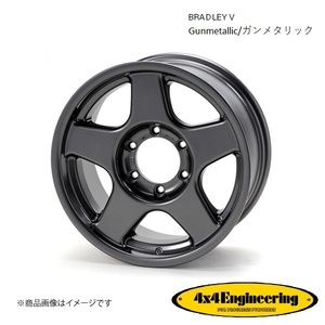 ブラッドレーV 16インチ 5穴 5H 150 8.0J -15 4WD 用 ホイール 5本 ガンメタリック BRADLEY V