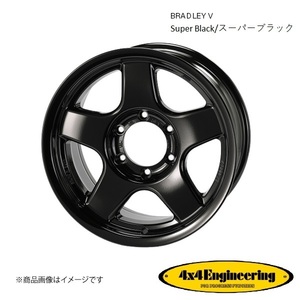 ブラッドレーV 17インチ 6穴 6H 139.7 8.0J +20 4WD 用 ホイール 1本 スーパーブラック BRADLEY V