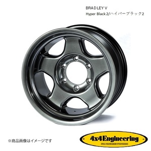 ブラッドレーV 16インチ 6穴 6H 139.7 7.0J -15 4WD 用 ホイール 1本 ハイパーブラック2 BRADLEY V