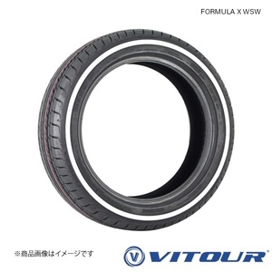 VITOUR FORMULA X WSW 195/55R15 85H 1本 夏タイヤ サマータイヤ ホワイトリボン ヴィツァー フォーミュラX