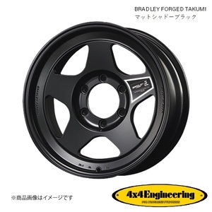 ブラッドレーフォージド 匠 18インチ 6穴 6H 139.7 8.5J +52 4WD 用 ホイール 4本 マットシャドーブラック BRADLEY FORGED TAKUMI