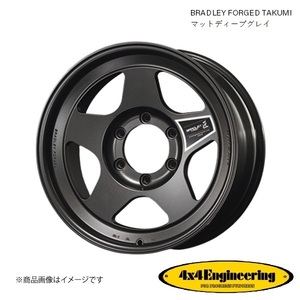 ブラッドレーフォージド 匠 18インチ 5穴 5H 150 8.5J +50 4WD 用 ホイール 1本 マットディープグレイ BRADLEY FORGED TAKUMI