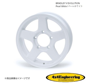 ブラッドレーVエボリューション 16インチ 5穴 5H 139.7 5.5J +22 ジムニ― ホイール 4本 パールホワイト BRADLEY V EVOLUTION