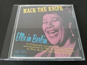 エラ・フィッツジェラルド　マック・ザ・ナイフ～エラ・イン・ベルリン　ELLA FITZGERALD　MACK THE KNIFE - ELLA IN BERLIN　UCCU-9807