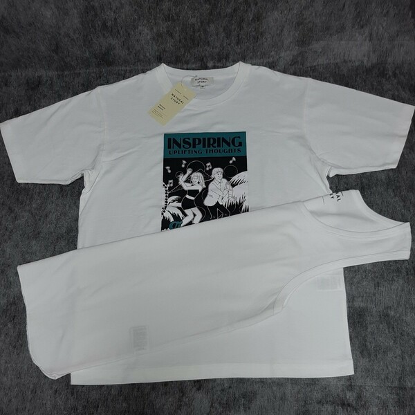 Tシャツ+タンクトップ M (ホワイト)