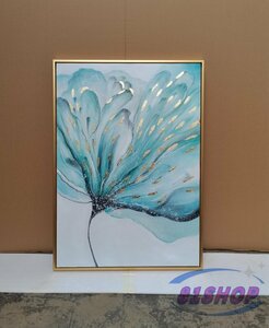 Art hand Auction 81SHOP Excellent condition, pure hand-painted painting, flowers, reception room hanging, entrance decoration, hallway mural, Painting, Oil painting, Nature, Landscape painting