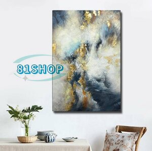 Art hand Auction ``81SHOP'' Popular beautiful items ★ Pure hand-painted paintings Luxury ``gold leaf'' Oil paintings Oil paintings Drawings in the drawing room Entrance decorations Corridor murals, painting, oil painting, still life painting